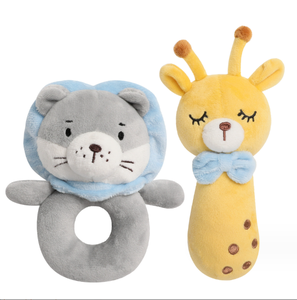 Soffice bambino sonaglio peluche animali di pezza sonaglio Set doccia per i neonati che giocano doccia sonaglio peluche - Product Image 1