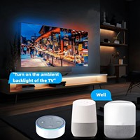 Boîte de synchronisation de rétroéclairage TV Tuya compatible avec Alexa et Google Assistant, bande lumineuse LED RGB, commande vocale, HDMI2.0 pour téléviseurs de 24 à 120 pouces