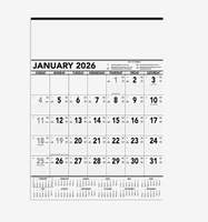 Calendriers de bureau personnalisés avec logo imprimé noir et blanc pour entrepreneurs, 2026, bloc-notes 12 mois, cadeau promotionnel, vente en gros pour entreprises