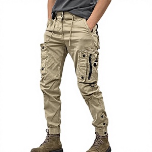 <span class=keywords><strong>Pantalones</strong></span> Tácticos Casuales Personalizados para Hombre, Estilo Americano, Cintura Media, Pierna Recta, Cierre de Cremallera, Impermeables - Product Image 1