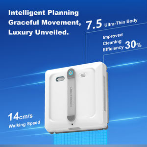 LIECTROUX S9 <span class=keywords><strong>Robot</strong></span> nettoyeur de vitres 6 directions Smart Spray-Aspiration 9000 Pa-Double rouleaux pour verre <span class=keywords><strong>sans</strong></span> cadre-Contrôle APP - Product Image 3