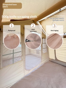 Tente de toit gonflable entièrement automatique 12X, une chambre, un salon, sans besoin de montage, imperméable, pour camping toutes saisons et protection solaire - Product Image 4