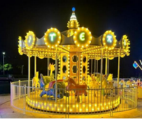 Manège Mini Bateau Pirate, Attraction Bateau Pirate Balançoire pour Enfants, Machine de Jeu Familiale pour Parc d'Attractions, Équipement de Fête Foraine