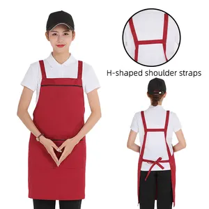 Waterproof Polyester Apron Restaurant Uniform Nail Salon Aprons Custom Apron Logo