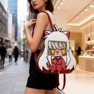 Mochila Ita Bag personalizable con ventana transparente para exhibir pines de anime, regalos para fans de cosplay y colección. - Product Image 3