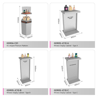 Meubles de magasin de parfums, vitrine cosmétique écologique avec éclairage LED, série Galaxy, design personnalisé pour les boutiques de parfums