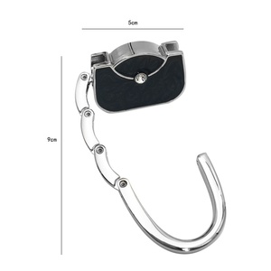 Enví<span class=keywords><strong>o</strong></span> Rápido, Gancho Plegable para Bolso, Colgador Metálico para Bolso de Mano, Soporte Portátil para Bolso, Gancho para Colgar en el Borde de la Mesa, Organizador RTS al por Mayor - Product Image 5