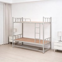 Lit superposé triple en métal moderne en gros pour dortoir scolaire et chambre à coucher, adulte et étudiant