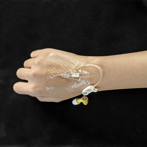 อุปกรณ์ตกแต่งแผลแบบมีกาวในตัวอุปกรณ์ทางการแพทย์กันน้ำได้สายสวนแบบมีสายรัดมีที่อุด - Product Image 1