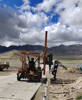 Perforadora de postes para barandas de carretera TZ390 |   Bomba de Motor Controlada por PLC con Altura de Bombeo de 3m, Ahorro de Energía para Carreteras Express