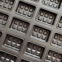Moule à gaufres antiadhésif en forme de rectangle personnalisé Plateau de cuisson pour gaufres