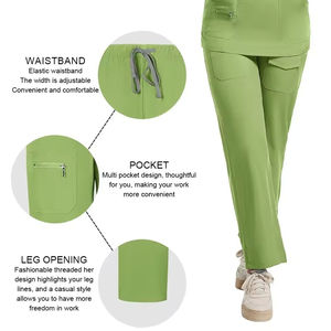 Haute qualité médical gommages uniforme <span class=keywords><strong>infirmière</strong></span> accessoires clinique pour animaux de compagnie médecin vêtements de travail multicolore <span class=keywords><strong>anesthésiste</strong></span> uniformes <span class=keywords><strong>infirmière</strong></span> femmes - Product Image 3