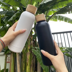 350ml 500ml 750ml 1000ml Customize Stainless Steel Eco-Friendly Vacuum Insulated Water <b>Bottles</b> with Bamboo Lid Back to School - Product Image 5