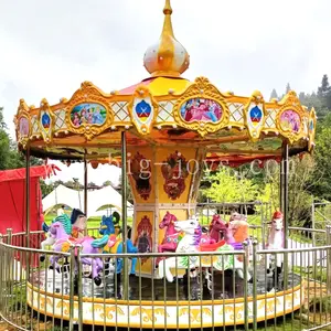 Carnaval al aire libre Parque de atracciones Equipo Niños Carrusel Interior Lujo Estilo romántico Adulto Carrusel