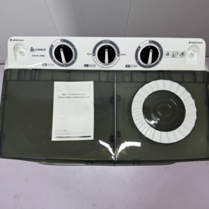 Lave-linge semi-automatique à double cuve grande capacité 10 kg pour la maison, avec fonctions <span class=keywords><strong>lavage</strong></span> et essorage - Product Image 2