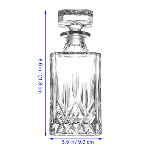 Carafe à whisky en <span class=keywords><strong>cristal</strong></span> 8001DC 750 ml pour whisky, brandy, rhum, vin rouge, <span class=keywords><strong>alcool</strong></span>, spiritueux - Product Image 6