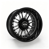 Jantes forgées noires brillantes 24X14 26X12 26X14 26X16 28X16 30X16 6x139.7 6x5.5 8x165.1 8x6.5 8x180 pour Silverado 1500 2500 3500