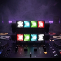 Nouvelle promotion : Projecteur rotatif 8 têtes Spider à LED RGBW avec effet de faisceau rotatif et activation sonore pour concerts, événements, clubs et bars
