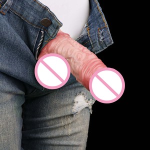 Manchon pénien en silicone à texture 3D réaliste, tête ouverte, creux, pour hommes, avec anneaux péniens pour l'agrandissement du pénis et le retardement de l'éjaculation. - Product Image 4