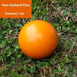 Famiglia all'aperto prato gioco <span class=keywords><strong>Bocce</strong></span> palla bersaglio grande giocattolo di legno per i ragazzi che lanciano palla di metallo per inseguire piccola palla PE - Product Image 4