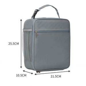 Sac à lunch isotherme personnalisé avec logo, étanche, double fermeture éclair, boîte à lunch thermique réutilisable pour hommes, femmes, bureau, travail, gym, camping, voyage - Product Image 2