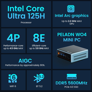คอมพิวเตอร์ AI PC Core Ultra 5 7 125H 155H CPU สำหรับเล่นเกม มินิพีซี Wifi 6.0 BT5.2 DDR4 32GB 1TB SSD สำหรับ Windows11 Pro - Product Image 5