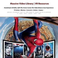 Vente directe : Lunettes de réalité virtuelle VR Box 3D de deuxième génération populaires, pour théâtre 3D, montées sur la tête, pour sports mobiles