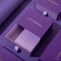 Lionwrapack Boîte de parfum à logo personnalisable Emballage à tiroir rigide écologique recyclable fabriqué à la main pour marque de parfum de luxe