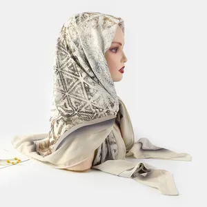 2024卸売高品質シフォンヒジャーブ大人用通気性イスラム教徒女性用Tudungスカーフショールエスニックスカーフ