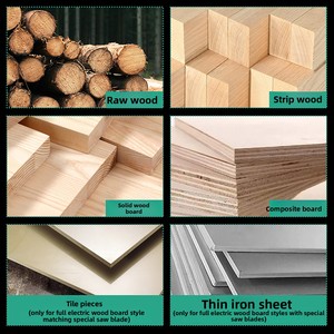 Scie à table horizontale industrielle triphasée pour le travail du bois 3KW/4KW 380V avec support arrière pour scie circulaire de bureau - Product Image 2