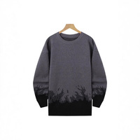 Pull à col rond pour homme, dernier design, épais, doux, chaud, hiver, uni, anti-rétrécissement