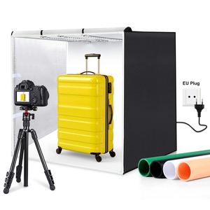 Nuevo Kit de Estudio Fotográfico PULUZ 2025 de 80 cm, 90 W, 14000 LM, Alto CRI, con 4 Fondos de Colores, Tienda de Fotografía Plegable y Portátil - Product Image 1