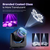 Projecteur à tête mobile professionnel 120W, lumière de scène mobile DMX512, mini faisceau LED RGBW 15 IP33, DJ, scène mobile, mariage, fête, club