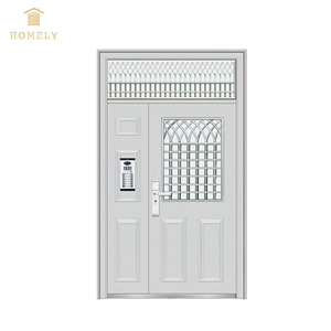 Thiết Kế Cửa Ra Vào Bằng Thép Không Gỉ Bên Ngoài Bằng Thép Chính Sang Trọng Chất Lượng Cao Của Trung Quốc Với Cửa Sổ <span class=keywords><strong>Transom</strong></span> - Product Image 4