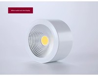 Plafonnier LED encastré COB 7W, spot en aluminium au design moderne, IP33, haute luminosité pour la maison et le bureau