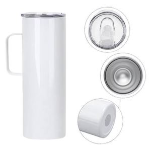 Vaso Térmico de Acero Inoxidable de Doble Pared para Sublimación, Delgado y Recto, para Café, Cerveza, Viajes, con Tapa Deslizante y Asa - Product Image 2
