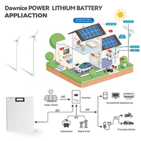 Allemand UE stock 20kwh 40kwh 50ah 200ah 400ah 200V 400V Batterie de stockage d'énergie Système d'alimentation solaire hors réseau lifepo4 48V batterie