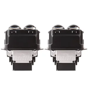Universal Car LED Headlight 4 Light Source LED Lenses Module 160W 6000K Matrix LED Projector Lens Bifocal 4 Cup Projector Lens