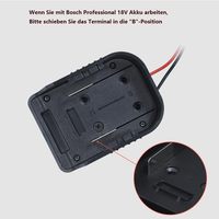 Adaptateur Power Wheels pour Makita 18V comprend 1820 1850 Dock connecteur d'alimentation 14 jauge fil outil Batteries cadre de montage DC