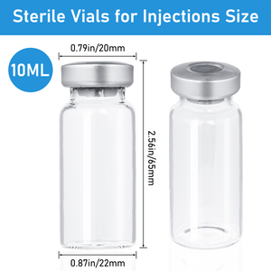 10ml Sealed Glass <b>Container</b> High Seal Integrity Empty Cosmetic Serum Vial for Sample Filling and Packaging - Product Image 3
