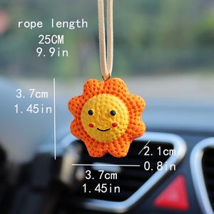 Colgantes de Resina Acrílica con Diseño de Sol y <span class=keywords><strong>Luna</strong></span> Arcoíris para Espejo Retrovisor de <span class=keywords><strong>Coche</strong></span>, Kits de Decoración Interior, Adornos Colgantes de Resina a la Moda - Product Image 5