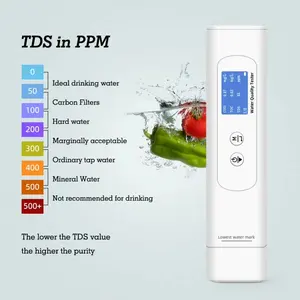 Pengukur kualitas air <span class=keywords><strong>Digital</strong></span> TDS portabel, penguji kualitas air minum akuarium kolam renang 6-1 ruang EC ODM OBM - Product Image 2