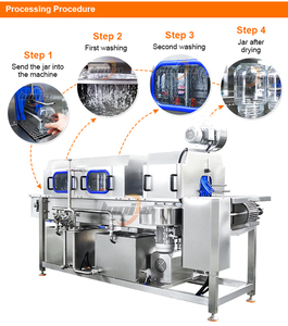 Nouvelle Arrivée : <span class=keywords><strong>Machine</strong></span> de Lavage Continue pour Boîtes de Conserve, Bouteilles et Bocaux en Verre, avec Fonction de Séchage et de Lavage des Couvercles de Bocaux - Product Image 2