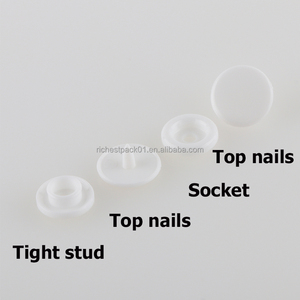 Botones de China Ventas directas de fábrica 12mm Botones de presión rápida 1211 Plástico T5 Sujetador de plástico 4 piezas Botones Uso de ropa - Product Image 2