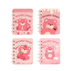 คลาสสิกห<span class=keywords><strong>ม</strong></span>ีสีช<span class=keywords><strong>ม</strong></span>พูที่กําหนดเอง<span class=keywords><strong>ม</strong></span>ินิโน้ตบุ๊คไดอารี่น่ารักวารสารวางแผนการ์ตูนเกลียวโน้ตบุ๊คสําหรับโรง<span class=keywords><strong>เรียน</strong></span>เด็กนักเรียนหญิง - Product Image 2