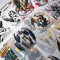 Vente en gros d'autocollants de t-shirts imprimés par transfert Dtf personnalisés, impression de vêtements en vinyle prêt à presser