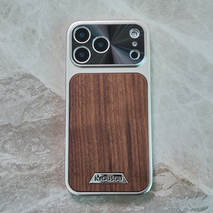 <span class=keywords><strong>Coque</strong></span> pour <span class=keywords><strong>iPhone</strong></span> 16 <span class=keywords><strong>Pro</strong></span> Max, deux en un, en <span class=keywords><strong>bois</strong></span>, étuis pour téléphone portable - Product Image 1