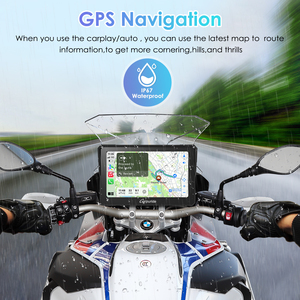 Carpuride W702B Moto Sans Fil CarPlay Android Auto Écran HD 7 Pouces Étanche IP67 <span class=keywords><strong>Navigation</strong></span> GPS avec TPMS - Product Image 4