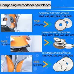 Resin Bond Saw Blade Sharpener Diamond Grinding Wheel Discs For Semi-automatic Circular Saw Grinding Machine