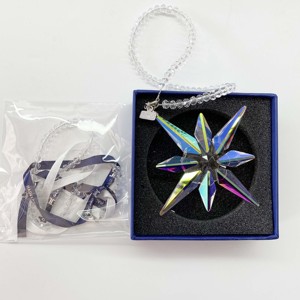Adorno de Copo de Nieve de Cristal con Estrella Pequeña para Colgar en el Árbol de Navidad - Product Image 5